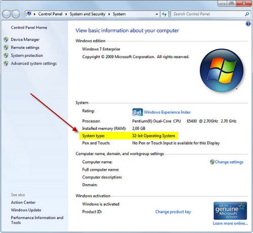 A window similar to this will appear... ( Example Of Windows 7 )